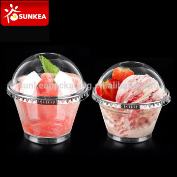 Disposable 200ml 250ml plastic ice cream cup