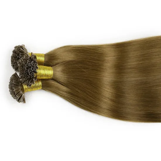 U Tip Hair Wholesale Raw Indian Kinky Curly Itip Keratin Bonds Flat U Remy Human Hair Extensions Micro Links Microlink
