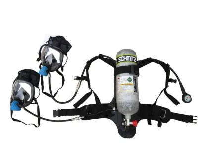 Positive pressure breathing apparatus firefighter respirator