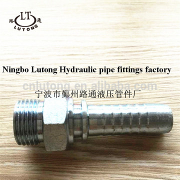 ISO 11926-SAE J1926Hydraulic swaged pipe fitting zinc plate SAE O-RING MALE NPT MALE