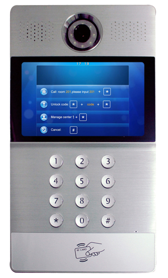 IP video doorphone system apartment intercom system