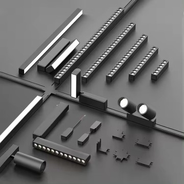 DGLUX Wholesale Black Surface Linear Lighting System With Magnetic Track