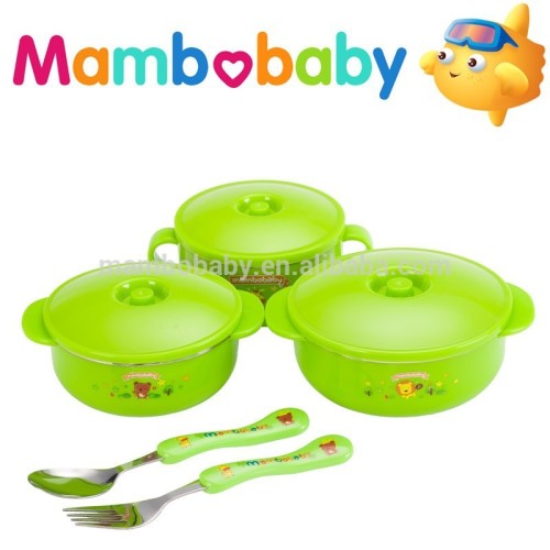 Cartoon Stainless Steel Baby/ Children's tableware five pieces set