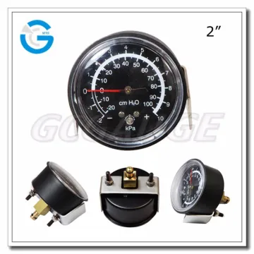High quality black steel medical vacuum pressure gauge with u-clamp