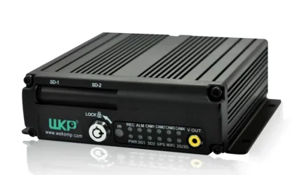 WP-CW1001 4CH Dual SD Card Mobile DVR H.264 Anti-vibration DVR Video Surveillance G-sensor