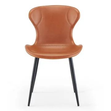 High End Cafe Dining Room Furniture - Comfortable PU Leather Sillas De Comedor Chairs