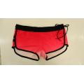 Shorts de praia feminina de coral com bowknot