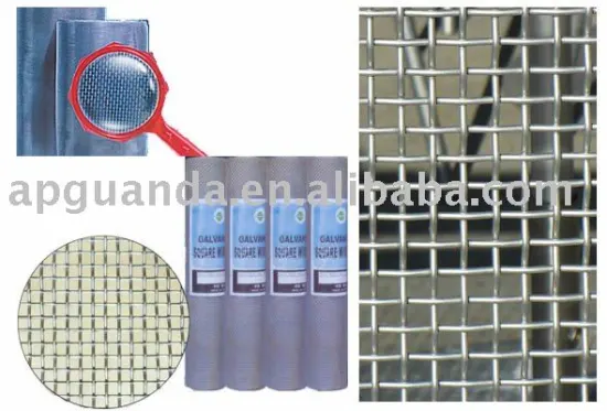 electro galvanized square wire mesh(square hole)