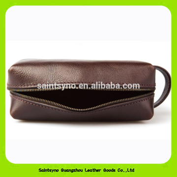 Black PU Leather Cosmetic Bag Makeup Kit Pouch Travel Toilertry Storage Bag 15020