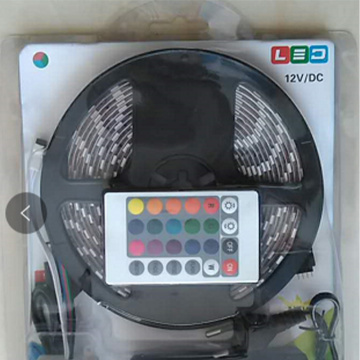 5050 54 lampu Paket RGB catu daya 3A 5 meter