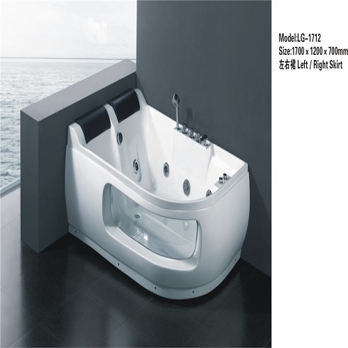 bath tub freestanding whirlpool massage acrylic bathtub with LED light