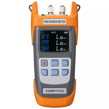Handheld Fiber Optical PON Power Meter for 1310nm, 1490nm, 1550nm - LED Light FTTX ONT OLT
