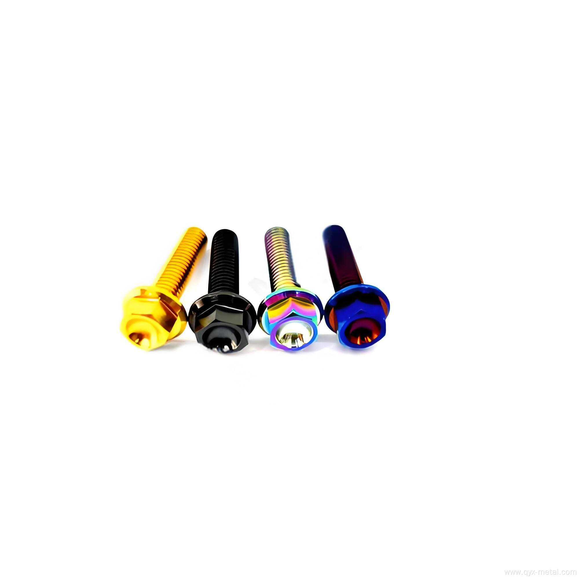 Hot Sale Titanium Alloy Flange Bolt For Motorcycle