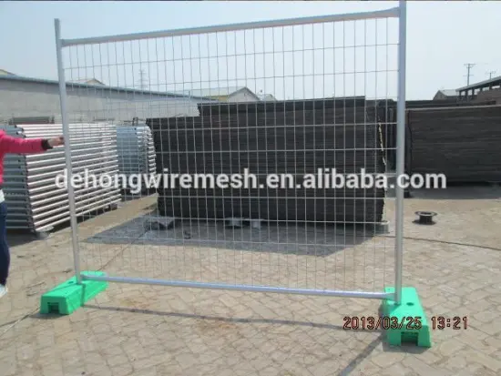 6' high x 10' long PVC coated Canada cheap temporary fencing in China