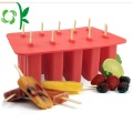 Durable Silicone Ice Cube Maker Brickor med lock