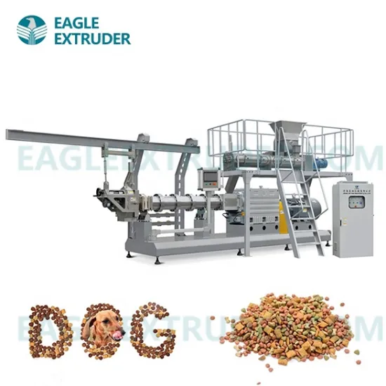 Big Capacity Fish Feed Processing Line: Floating Fish Feed Making Machinery with Double Screw Extruder for Dry Dog Food Production