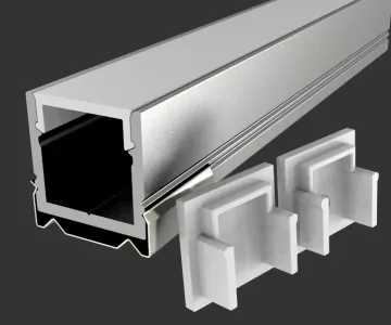 Plastic Extrusion process Led Recessed Linear Light Profile
