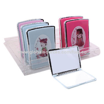 Double Sides Pocket Mirror with Beauty Printing