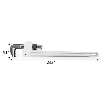 Milwaukee 36 Inch Aluminum Handle Straight Pipe Wrench with 5-inch Jaw Capacity