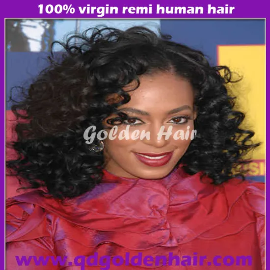 5A Top Quality 200% Density Chinese Virgin Rihanna Style Short Full Lace Wig
