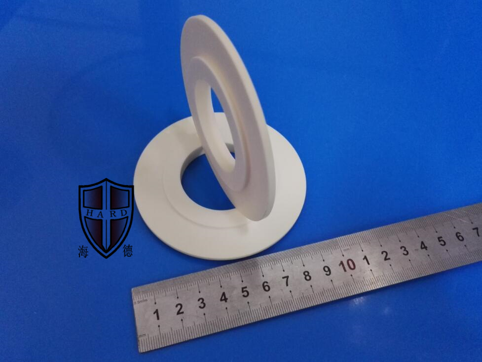 alumina ceramic plate flange circle parts customized