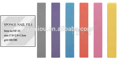 High Quality Beauty Tools Square End Polishing Sponge Nail File