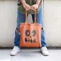 Pumpkin Smile Canvas Tote Bag