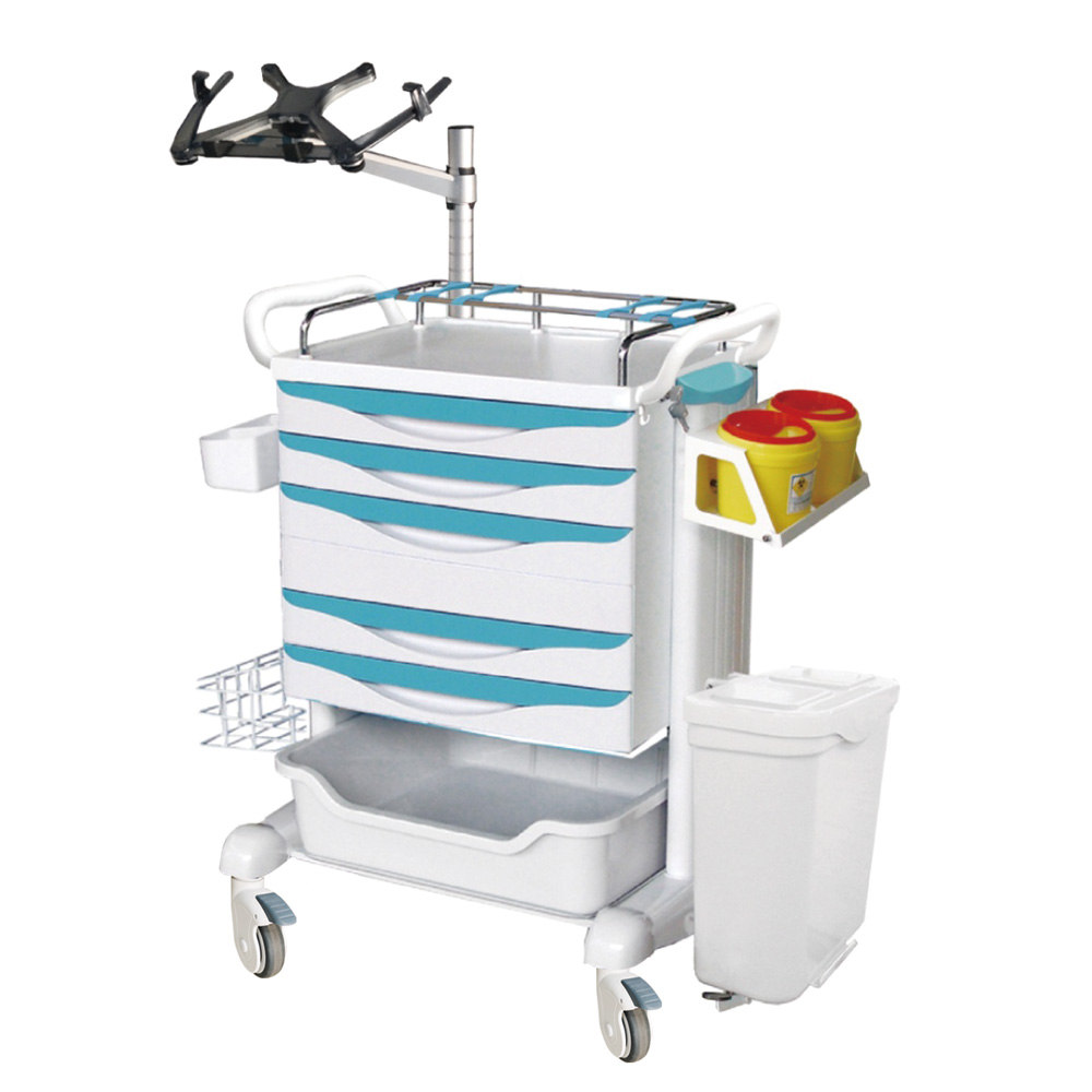 Mobile Nurse Workstation mit Laptophalter