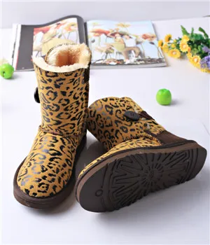 Genuine Cow Leather Warm Ladies Boots