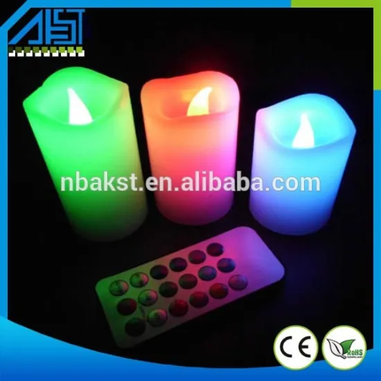 China Supplier battery operated flameless scented remote led candle