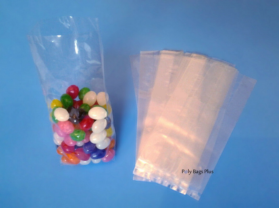 Clear Plastic Flat Open Bags Great for Bread