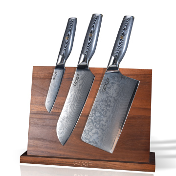 7\" Chef Knife Set - 67 Layer Damascus Steel with G10 Handle