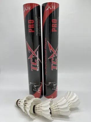TCX PRO Most Durable Goose Feather Shuttlecock for Advanced Badminton Players