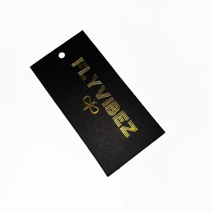 Luxury Gold Embossed Clothing Hang Tags