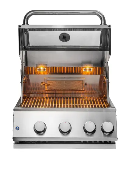 Gas BBQ With Galss Window For Lid