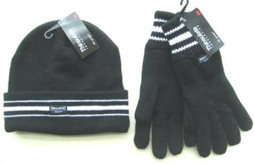 Winter Warm Knitted Hat and Gloves Set (KS-2117)