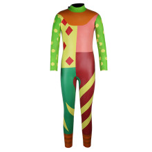 Seaskin Boys Green Front Front Diving Wetsuits