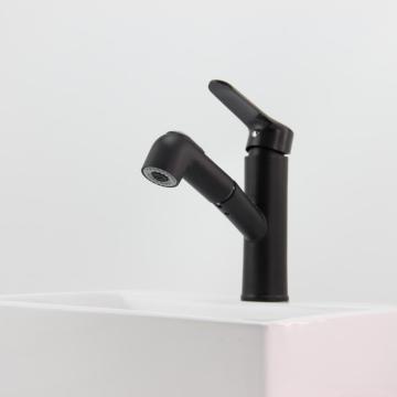 Matte Black Single Hole Deck Mounted Basin Faucet