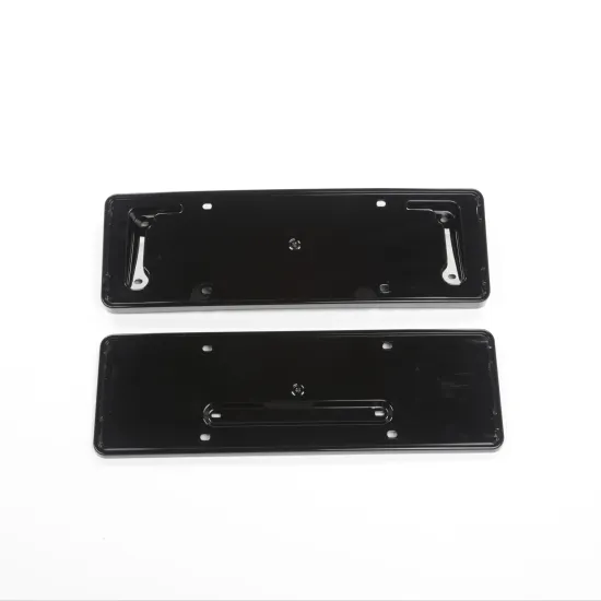 Factory Direct Sales Carbon Fiber License Plate Frame ABS Bright Black Sublimation for Tesla Models 2022