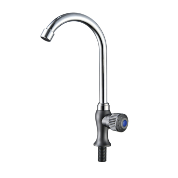 Wholesale ABS Plastic Water Tap: Single Cold Kitchen Sink Faucet with Gray Ball, 360 Degree Rotation