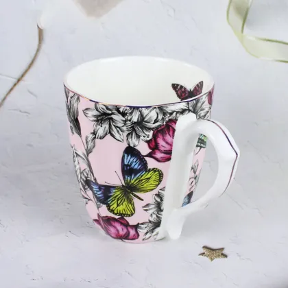 Wholesale Custom Design Fine Porcelain Tea Mugs - Bone China Royal Ceramic Cups