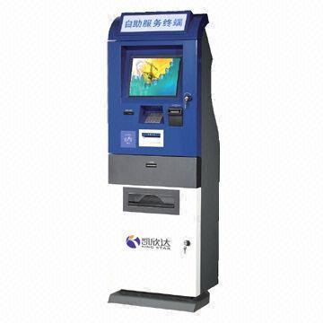 Multifunction 3G UPS Through Wall Kiosk with POS/Bill Validator, RFID, Barcode/Bank Card, Dispenser