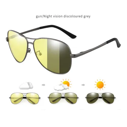 Polarized Night Vision Glasses for Men - Day and Night Driving Sunglasses