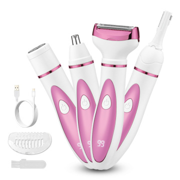 4-in-1 Electric Hair Remover for Women - Multi-Functional Hair Removal Instrument