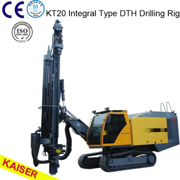 KT20 Drilling Rig and Screw Compressor Mounted Together,Integral Type DTH Drilling Rig