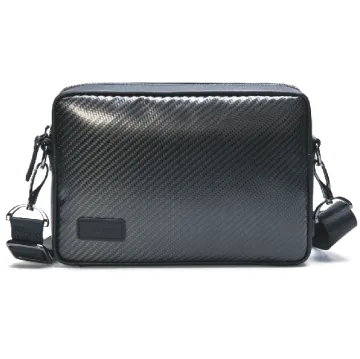 Retro Carbon fiber men bag