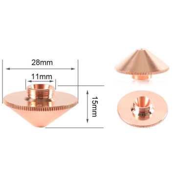 Raytools Fiber Laser Head Nozzles for Welding and Cutting Machines: D32 and D28 Single & Double Nozzles