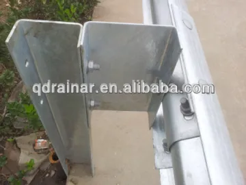 W beam highway guardrail install systems