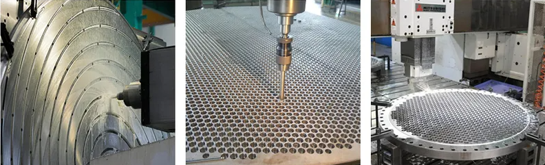 CNC process for tube sheet