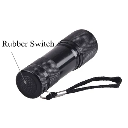 9LED 395nm UV Flashlight Black Light